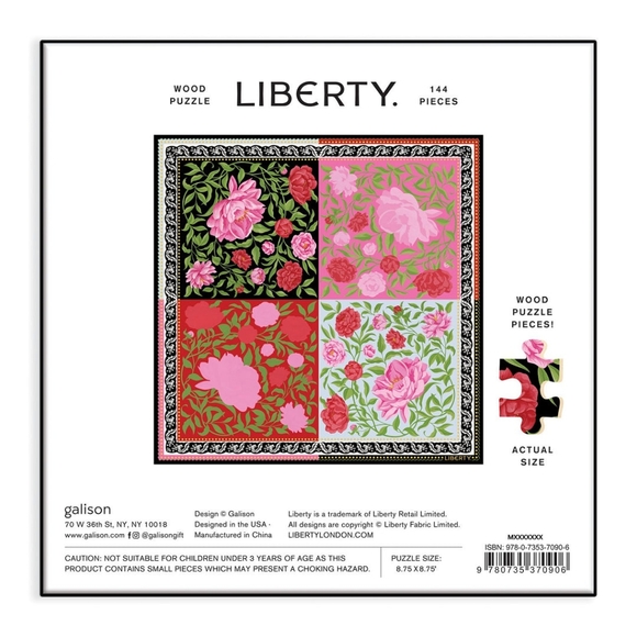 🌹 Liberty of London Aurora 144 Piece Wood Jigsaw Puzzle. New with tags! - Picture 7 of 8